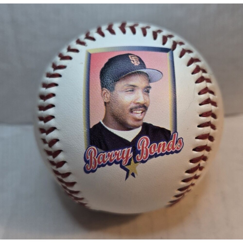 1997 Barry Bonds San Francisco Giants Wheaties All Star Souvenir Fotoball MLBPA